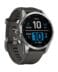 Garmin Watch Fenix 7S Gps 42mm Silver Stainless Steel με Graphite Band EU