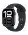 Apple Watch (Series 10 2024) Gps 46mm Aluminium Jet Black Case με Sport Band S/L Black EU