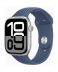 Apple Watch (Series 10 2024) Gps 46mm Aluminium Silver Case με Sport Band M/L Denim EU