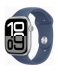 Apple Watch (Series 10) Gps 46mm Aluminium Silver Case με Sport Band S/M Denim EU