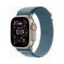 Apple Watch Ultra 3 (Series 11 2025) Gps +Cellular 49mm Natural Titanium Case με Alpine Loop M Light Blue EU