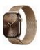 Apple Watch (Series 10 2024) Gps +Cellular 46mm Titanium Gold Case με Sport Loop M/L Gold Milanese EU