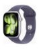 Apple Watch (Series 11 2025) Gps 46mm Silver Aluminium Case με Sport Band Purple Fog S/M EU