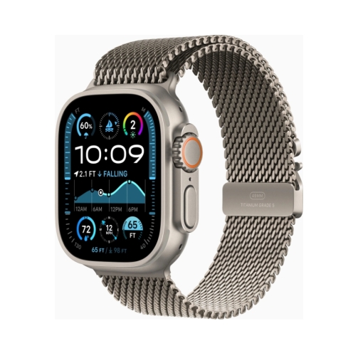 Apple Watch Ultra 2 Natur mit Milanaise-Armband Medium Natur OneThing_Gr