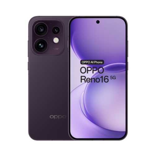 Oppo Reno16 5G 512GB (8GB Ram) Dual-Sim Purple Black EU