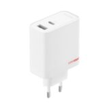 Επιτοίχιος Φορτιστής OnePlus 80W Dual Ports SuperVooc Adapter +Cable (Type-C + Type-A) White EU